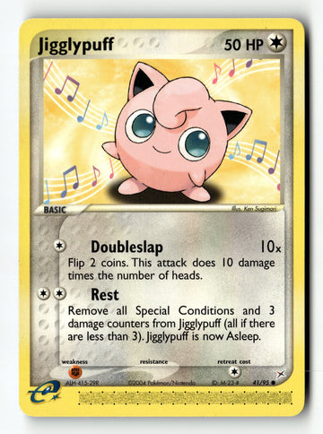 Pokemon Card Jigglypuff LP Team Magma vs Team Aqua Common 41/95
