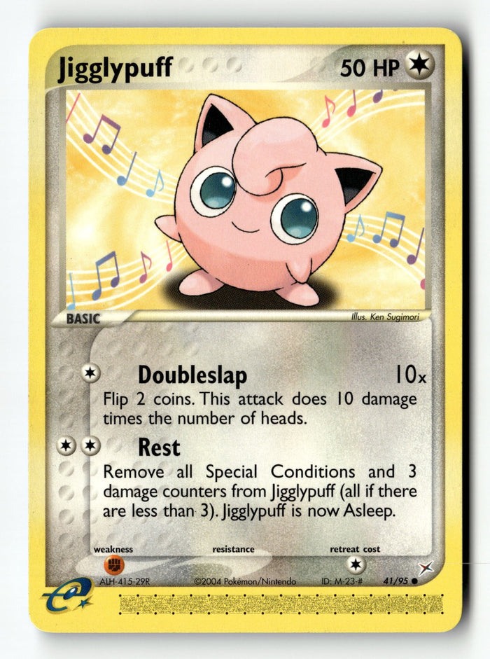 Pokemon Card Jigglypuff LP Team Magma vs Team Aqua Common 41/95