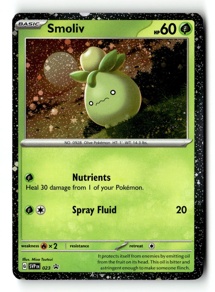 Pokemon Card Smoliv Holo LP SV: Scarlet & Violet Promo Cards 023