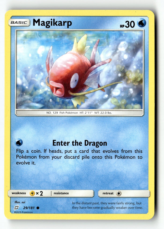 Pokemon Card Magikarp Normal LP SM - Team Up 29/181