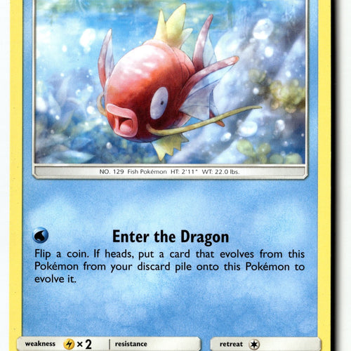 Pokemon Card Magikarp Normal LP SM - Team Up 29/181