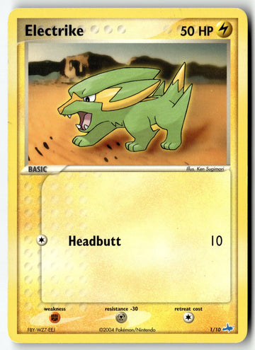 Pokemon Card Electrike LP EX Trainer Kit 1: Latias & Latios Common 1/10