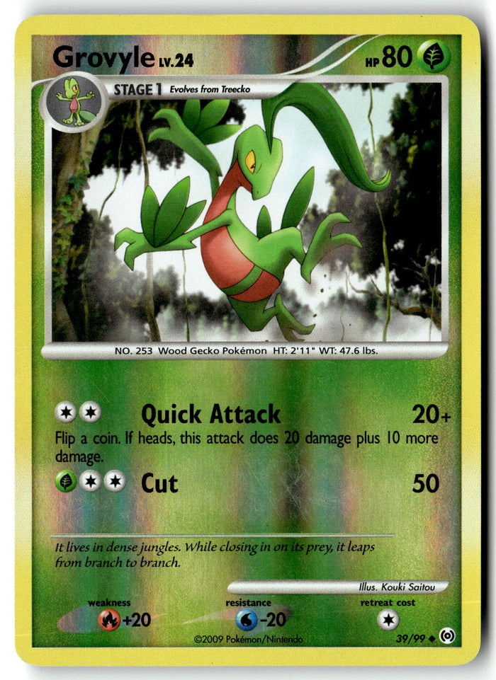 Pokemon Card Grovyle (39) LP Arceus Uncommon Reverse Holo 39/99