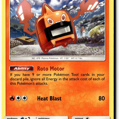 Pokemon Card Heat Rotom LP SM - Ultra Prism Rare 24/156