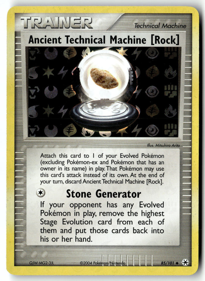 Pokemon Card Ancient Technical Machine Reverse LP Hidden Legends Uncommon 85/101