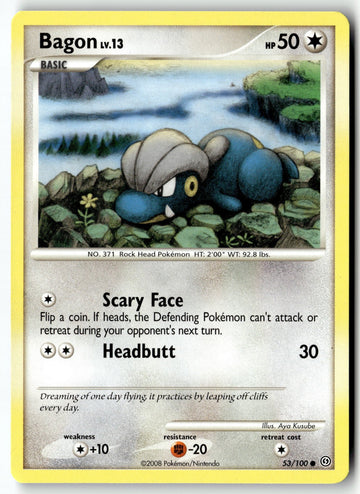 Pokemon Card Bagon LP Stormfront Common 53/100