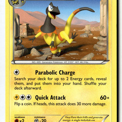 Pokemon Card Heliolisk LP XY - Flashfire Rare 37/106