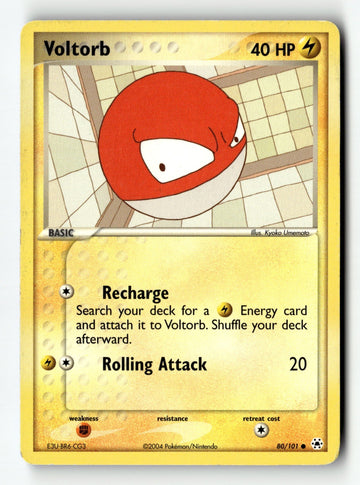 Pokemon Card Voltorb LP Hidden Legends 80/101