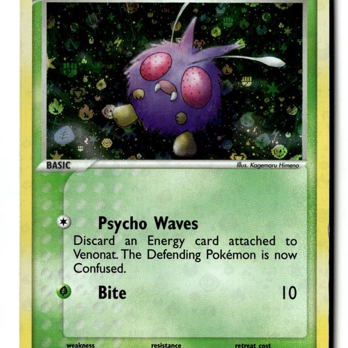 Pokemon Card Venonat Reverse Holo LP FireRed & LeafGreen 84/112