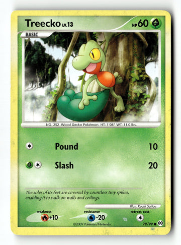 Pokemon Card Treecko (79) LP Arceus 79/99