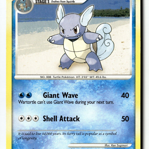 Pokemon Card Wartortle LP Secret Wonders 75/132