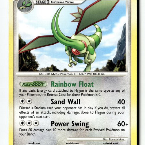 Pokemon Card Flygon - 5/111 (DPPt Rising Rivals) LP Deck Exclusives Rare 005/111