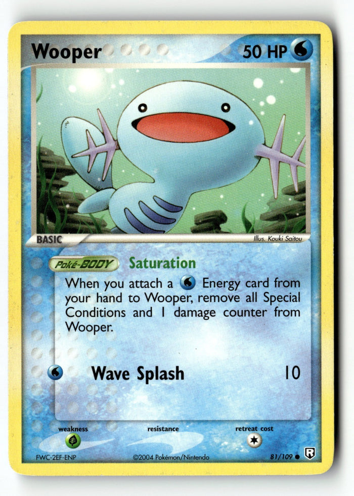 Pokemon Card Wooper LP Team Rocket Returns 81/109