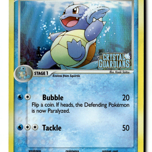 Pokemon Card Wartortle - 042/100 Reverse Holo LP Crystal Guardians 42/100