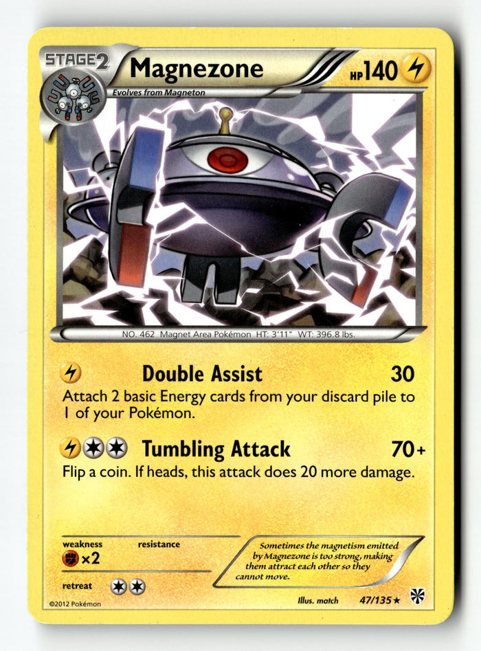Pokemon Card Magnezone Normal LP Plasma Storm 47/135