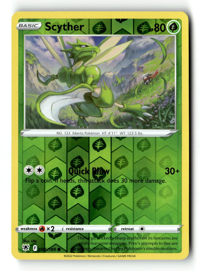 Pokemon Card Scyther 6/189 Reverse Holo LP Astral Radiance