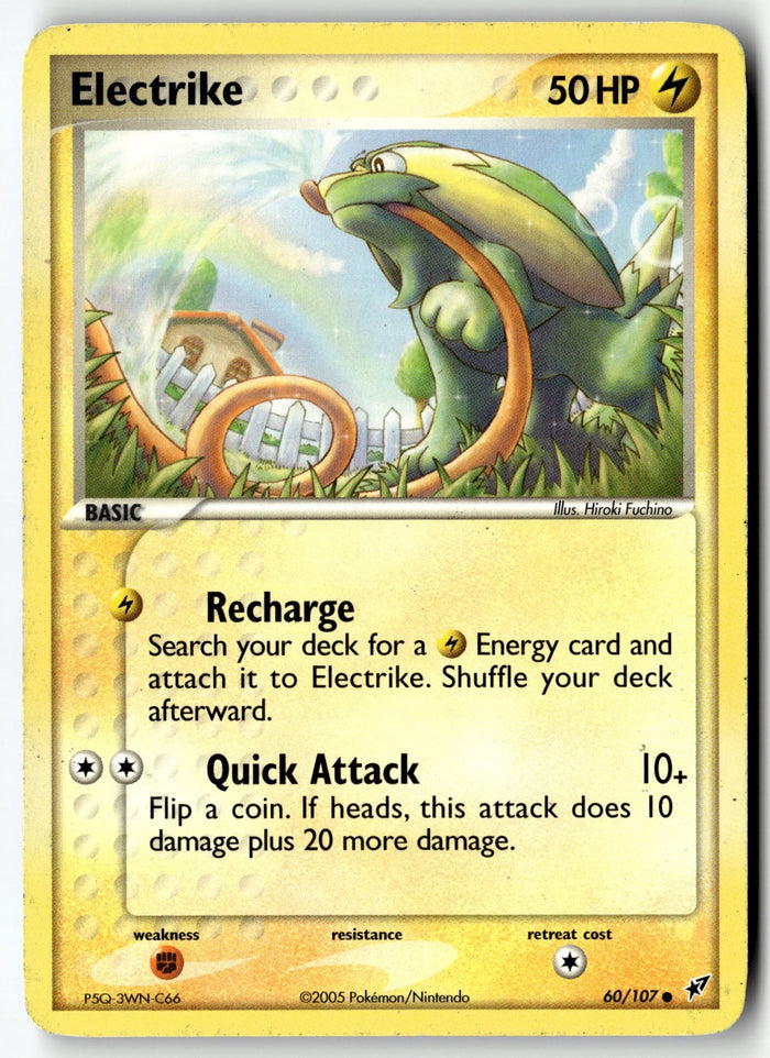 Pokemon Card Electrike - 60/107 LP Deoxys Common 60/107