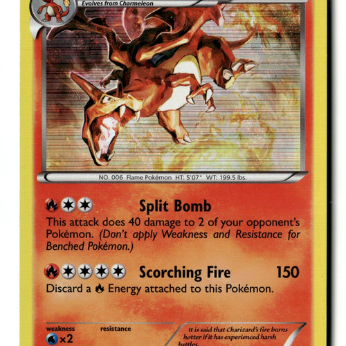 Pokemon Card Charizard LP Legendary Treasures Holo Rare 19/113