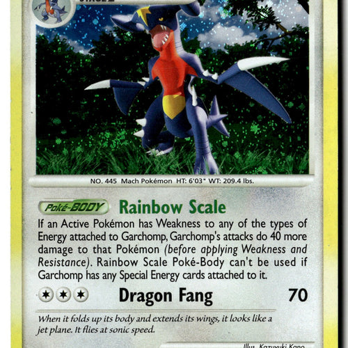 Pokemon Card Garchomp LP Mysterious Treasures Holo Rare 9/123