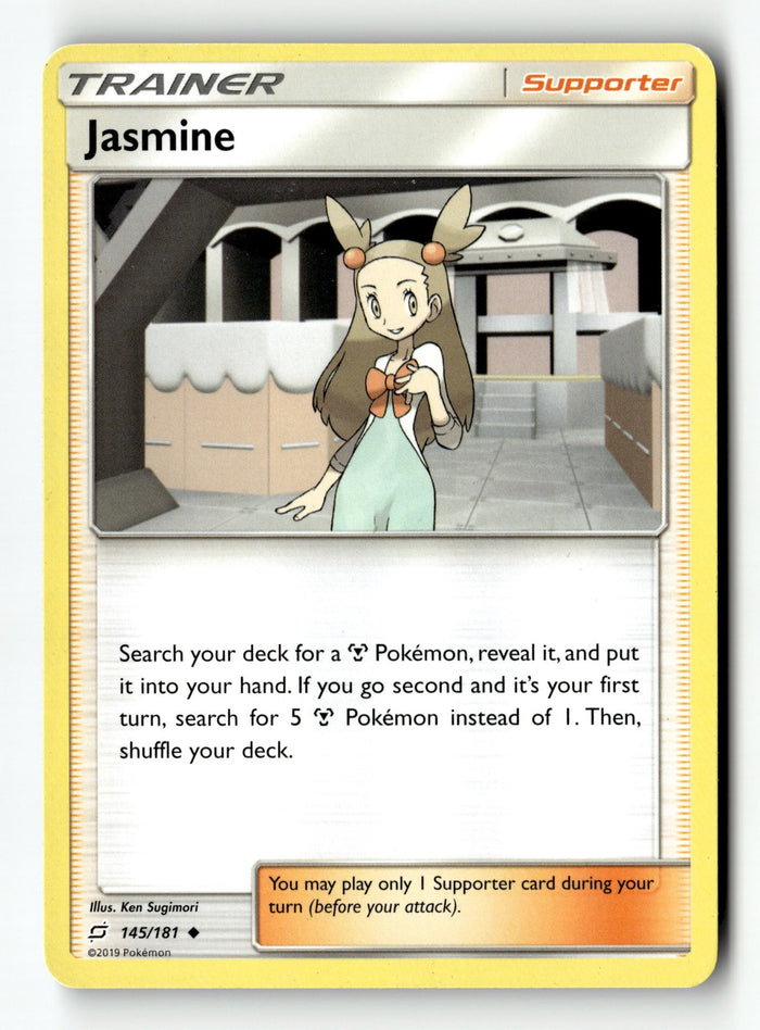 Pokemon Card Jasmine LP SM - Team Up Uncommon 145/181