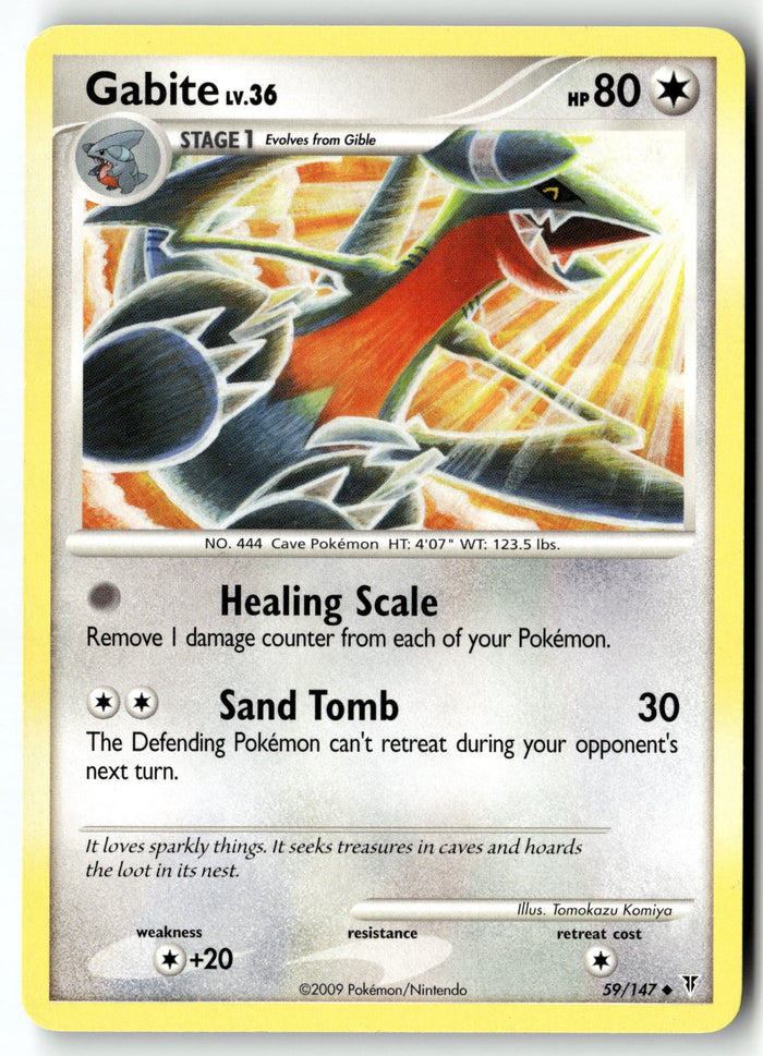 Pokemon Card Gabite LP Supreme Victors Uncommon 59/147