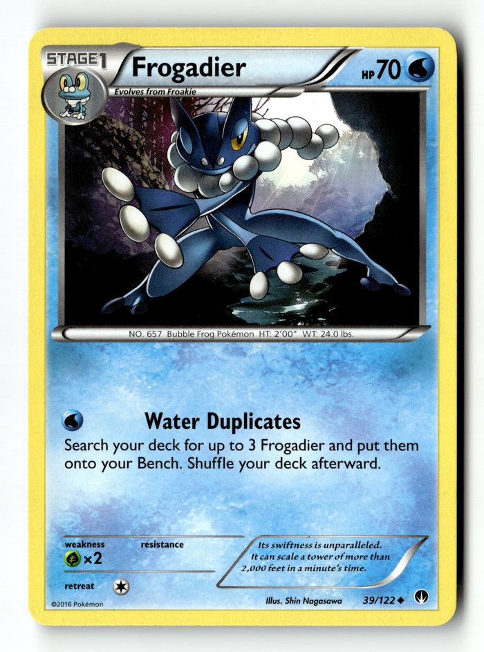 Pokemon Card Frogadier LP XY - BREAKpoint Uncommon 39/122