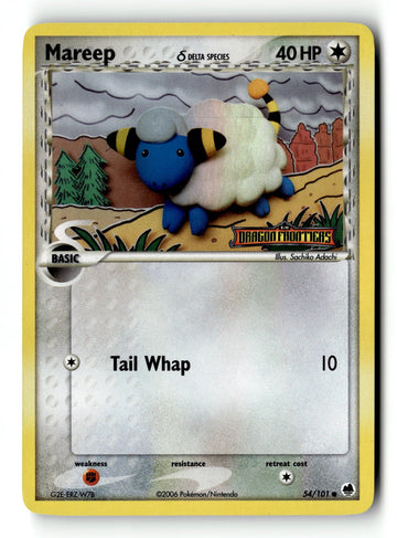 Pokemon Card Mareep (Delta Species) Reverse Holo LP Dragon Frontiers 54/101
