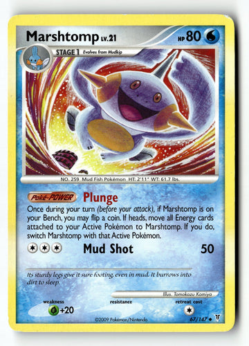 Pokemon Card Marshtomp Normal LP Supreme Victors 67/147