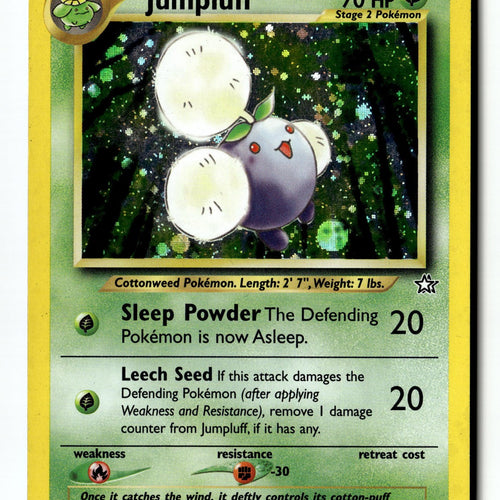 Pokemon Card Jumpluff LP Neo Genesis 1st Edition Holo Rare 7/111