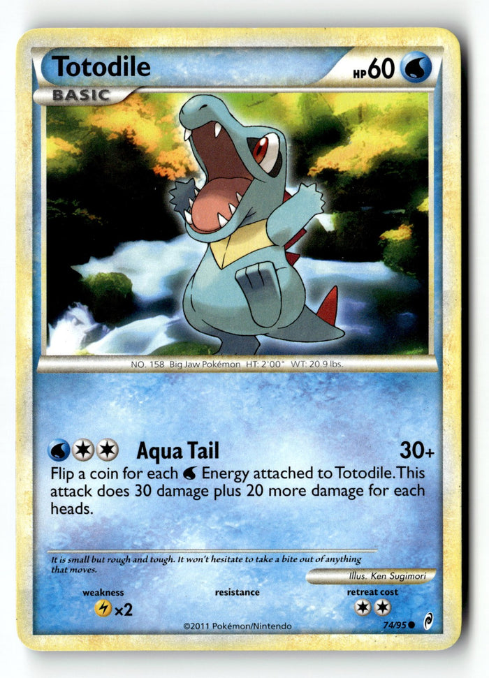 Pokemon Card Totodile LP Call of Legends 74/95