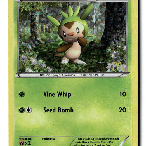 Pokemon Card Chespin - 2/12 LP McDonald's Promos 2014 Promo 002/012