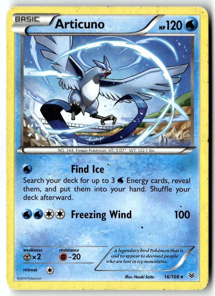 Pokemon Card Articuno (16) LP XY - Roaring Skies Rare 16/108