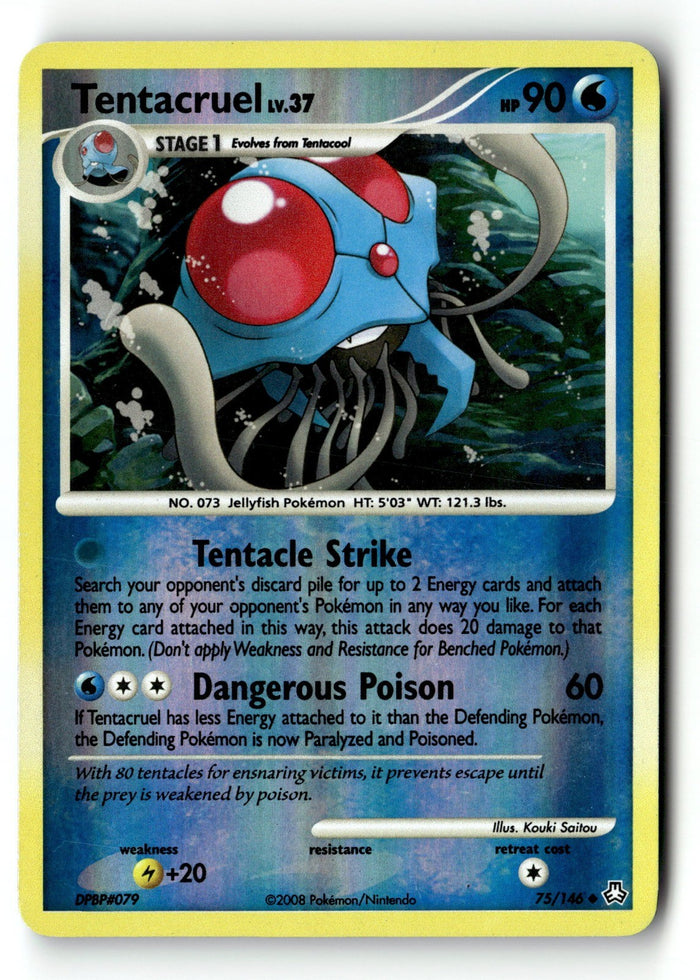 Pokemon Card Tentacruel Reverse Holo LP Legends Awakened 75/146