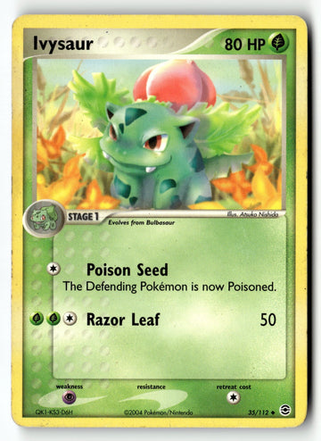 Pokemon Card Ivysaur LP FireRed & LeafGreen Uncommon 35/112