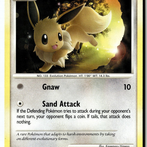 Pokemon Card Eevee (63) LP Majestic Dawn Common 63/100