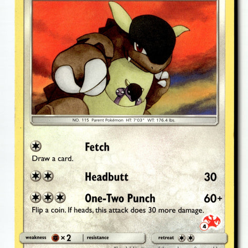 Pokemon Card Kangaskhan - #4 Charizard Stamped LP Battle Academy Promo 055/070