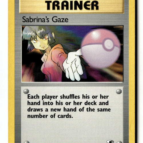 Pokemon Card Sabrina's Gaze Unlimited LP Gym Heroes 125/132