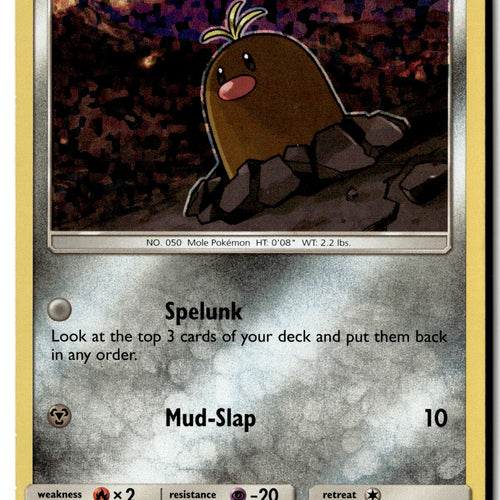 Pokemon Card Alolan Diglett - 9/12 LP McDonald's Promos 2017 Promo 009/012