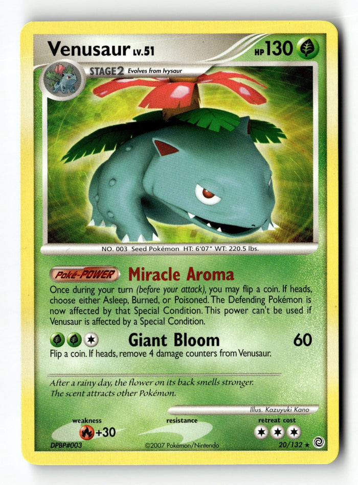 Pokemon Card Venusaur (Secret Wonders) LP Deck Exclusives 020/132
