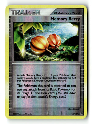 Pokemon Card Memory Berry Reverse Holo LP Platinum 110/127