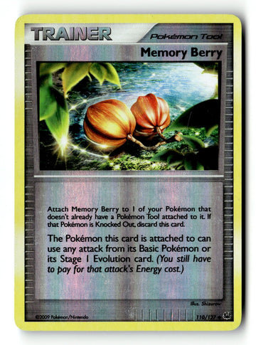 Pokemon Card Memory Berry Reverse Holo LP Platinum 110/127