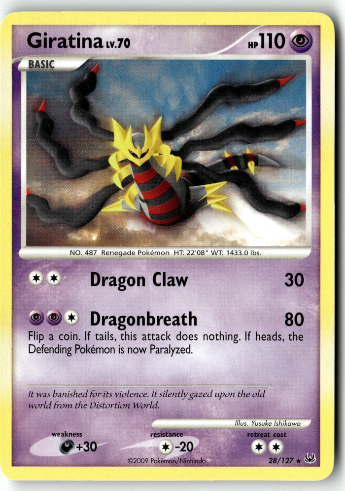 Pokemon Card Giratina (28) LP Platinum Rare 28/127
