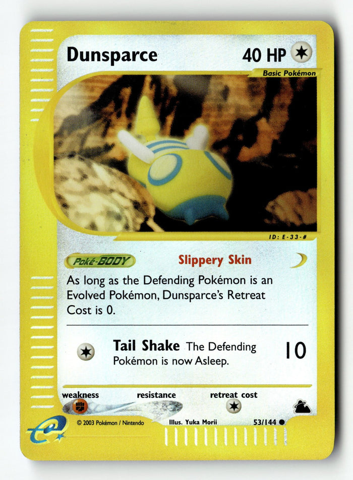 Pokemon Card Dunsparce LP Skyridge Reverse Holo Common 053/144