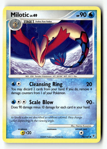Pokemon Card Milotic LP Supreme Victors 70/147