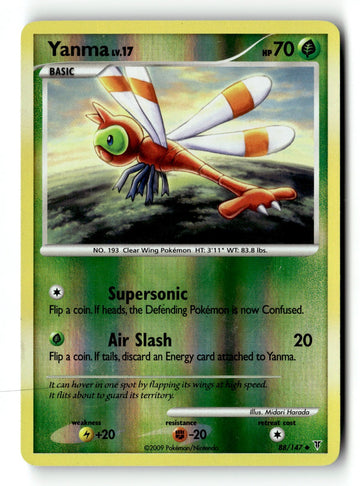 Pokemon Card Yanma Reverse Holo LP Supreme Victors 88/147