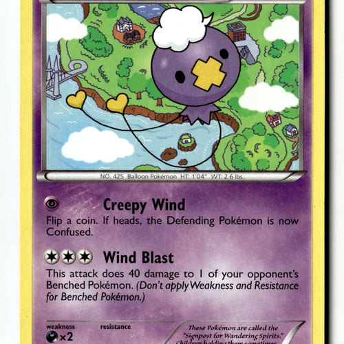 Pokemon Card Drifloon LP Plasma Blast Common 34/101