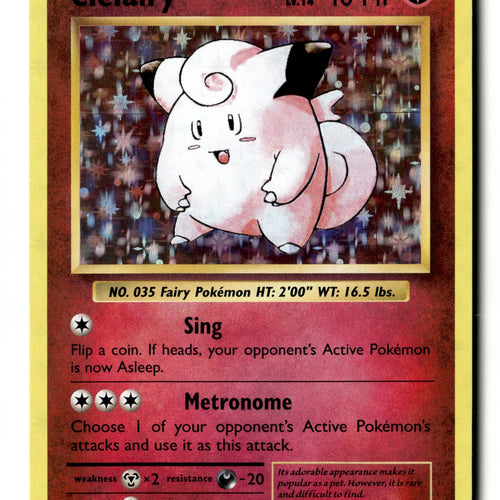 Pokemon Card Clefairy LP XY - Evolutions Holo Rare 63/108