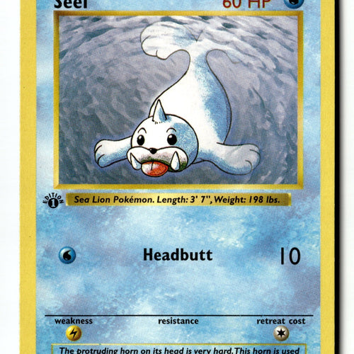 Pokemon Card Seel 1st Edition LP Base Set (Shadowless) 041/102