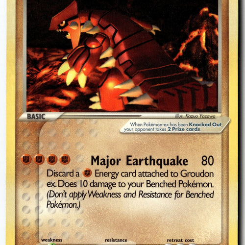 Pokemon Card Groudon ex - (Nintendo Power Magazine) LP Nintendo Promos Promo 002