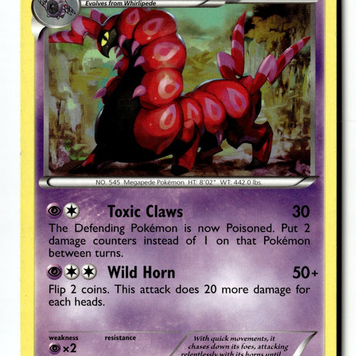 Pokemon Card Scolipede LP Emerging Powers 40/98